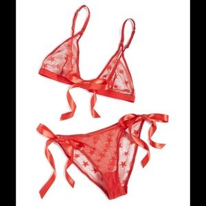 BlueBella lingerie sheer Bralette set